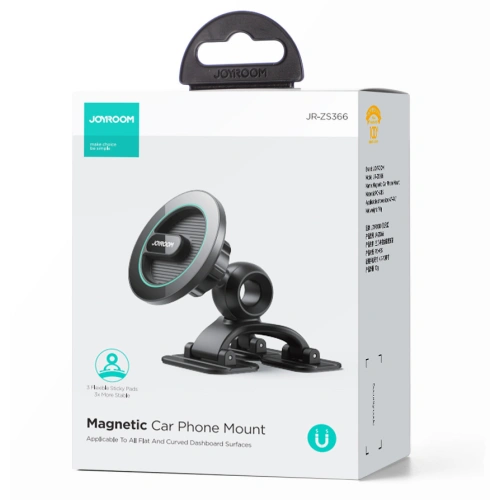 Uchwyt samochodowy magnetyczny na kokpit Joyroom JR-ZS366 czarny