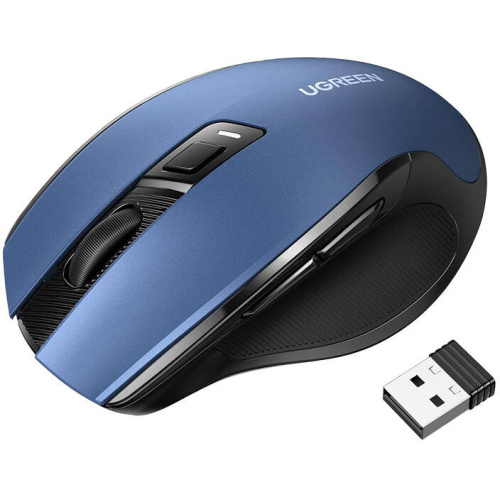 Ugreen Distributor - 6941876227532 - UGR1819 - UGREEN MU006 wireless mouse Bluetooth 5.0, 2.4 GHz navy blue - B2B homescreen