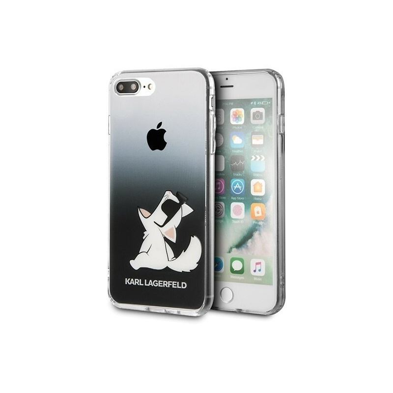 Karl Lagerfeld Distributor - 3700740440278 - KLD083BLK - Karl Lagerfeld KLHCI8LCFNRCBK iPhone 7/8 Plus hardcase black Choupette Fun - B2B homescreen