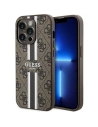 Guess GUHMP15LP4RPSW Apple iPhone 15 Pro hardcase 4G Printed Stripes MagSafe brown