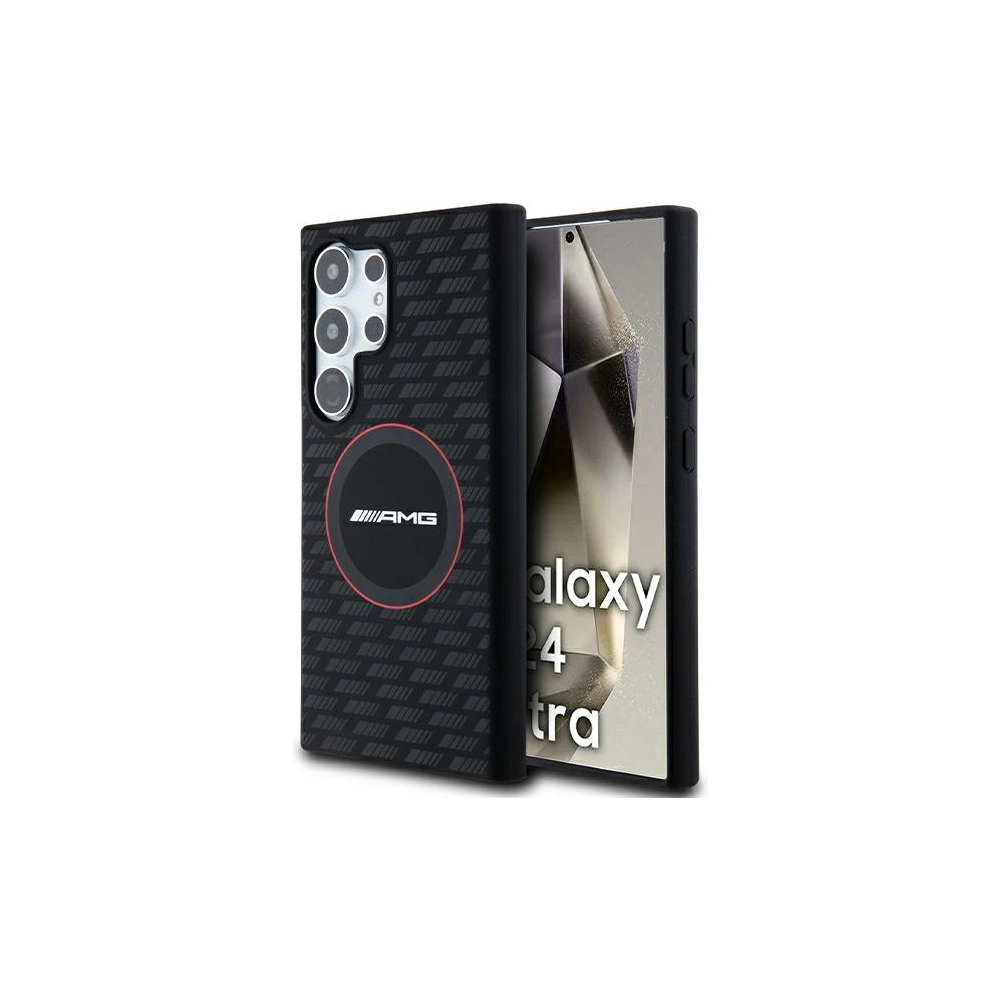 Hurtownia GSM - Etui AMG AMHMS24L23SMRK Samsung Galaxy S24 Ultra hardcase Silicone Carbon Pattern MagSafe negru/black - MRS95 - {ean13} - Hurt