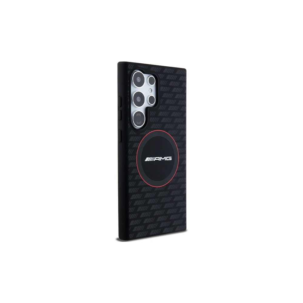 Hurtownia GSM - Etui AMG AMHMS24L23SMRK Samsung Galaxy S24 Ultra hardcase Silicone Carbon Pattern MagSafe negru/black - MRS95 - {ean13} - Hurt