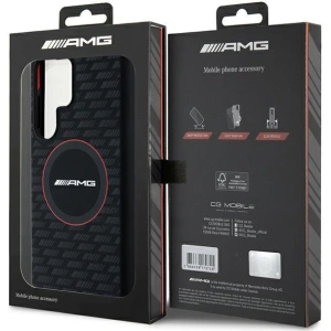 Hurtownia GSM - Etui AMG AMHMS24L23SMRK Samsung Galaxy S24 Ultra hardcase Silicone Carbon Pattern MagSafe czarny/black - MRS95 - {ean13} - Hurt