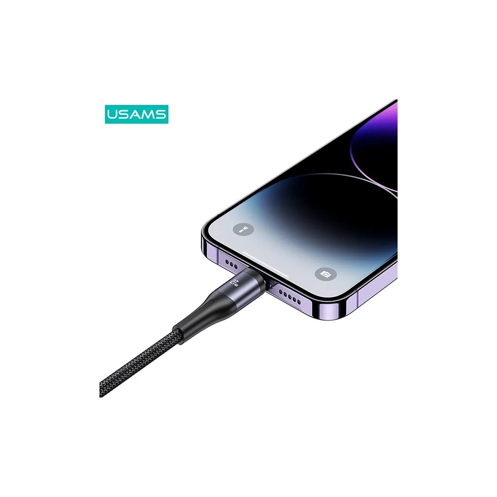 Hurtownia GSM - Cablu 3w1 USAMS US-SJ600 USB-C / Lightning / microUSB / USB-C 100W 1,2m negru/black - USA1042 - {ean13} - Hurt