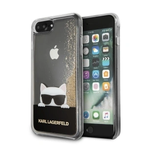 Hurtownia GSM - Karl Lagerfeld KLHCI8LCHPEEGO iPhone 7/8 Plus gold/hartes Gehäuse mit Flüssig-Glitter - KLD085GLD - {ean13} - Hurt