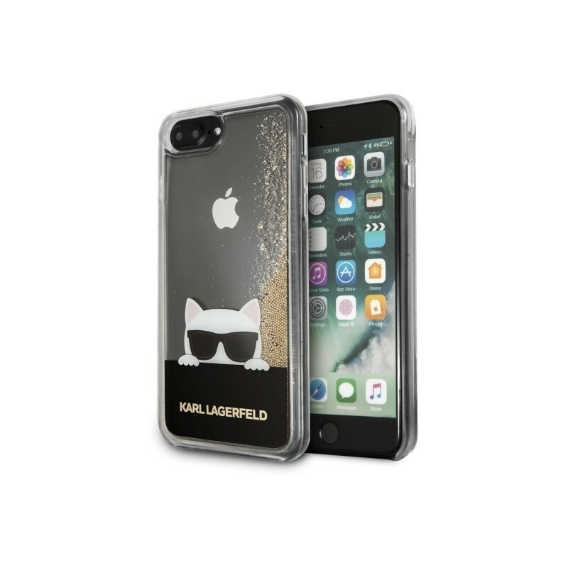 Karl Lagerfeld Distributor - 3700740418741 - KLD085GLD - Karl Lagerfeld KLHCI8LCHPEEGO iPhone 7/8 Plus gold hard case Liquid Glitter - B2B homescreen