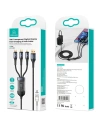 Hurtownia GSM - Kabel 3w1 USAMS US-SJ582 USB-A / Lightning / microUSB / USB-C 66W 1,2m schwarz/black - USA1043 - {ean13} - Hurt