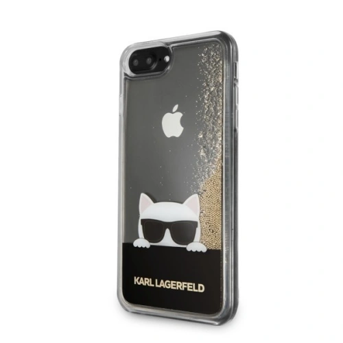 Karl Lagerfeld KLHCI8LCHPEEGO iPhone 7/8 Plus gold/złoty hard case Liquid Glitter