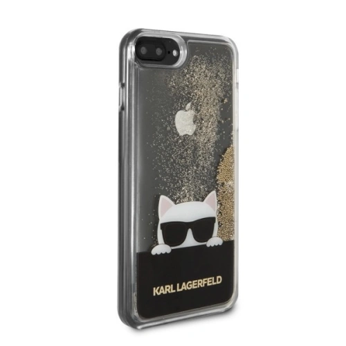 Karl Lagerfeld KLHCI8LCHPEEGO iPhone 7/8 Plus gold/złoty hard case Liquid Glitter