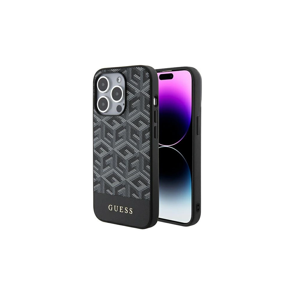 Hurtownia GSM - Etui Guess GUHMP15XHGCFSEK Apple iPhone 15 Pro Max hardcase GCube Stripes MagSafe černý/black - GUE3322 - {ean13} - Hurt