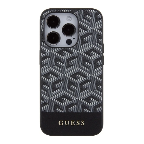 Etui Guess GUHMP15XHGCFSEK Apple iPhone 15 Pro Max hardcase GCube Stripes MagSafe czarny/black