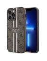 Guess GUHMP15XP4RPSW Apple iPhone 15 Pro Max hardcase 4G Printed Stripes MagSafe brown