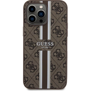 Hurtownia GSM - Case Guess GUHMP15XP4RPSW Apple iPhone 15 Pro Max Hardcase 4G Gedruckte Streifen MagSafe braun/brown - GUE3323 - {ean13} - Hurt