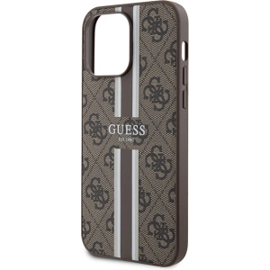 Wholesale Guess GUHMP15XP4RPSW Apple iPhone 15 Pro Max hardcase 4G Printed Stripes MagSafe brown - GUE3323 - {ean13} - Hurt