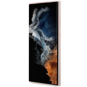 Etui Guess GUHMS24LG4GFRP Samsung Galaxy S24 Ultra hardcase 4G Collection Leather Metal Logo MagSafe różowy/pink