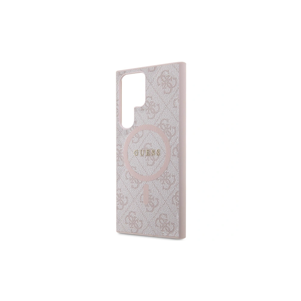 Hurtownia GSM - Etui Guess GUHMS24LG4GFRP Samsung Galaxy S24 Ultra hardcase Colecția 4G Piele Metal Logo MagSafe roz/pink - GUE3324 - {ean13} - Hurt
