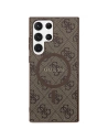Hurtownia GSM - Etui Guess GUHMS24LG4GFRW Samsung Galaxy S24 Ultra hardcase Colecția 4G Piele Metal Logo MagSafe maro/brown - GUE3325 - {ean13} - Hurt