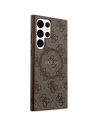Hurtownia GSM - Etui Guess GUHMS24LG4GFRW Samsung Galaxy S24 Ultra hardcase Colecția 4G Piele Metal Logo MagSafe maro/brown - GUE3325 - {ean13} - Hurt
