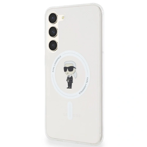 Etui Karl Lagerfeld KLHMS23MHFCKNOT Samsung Galaxy S23+ Plus hardcase IML Ikonik MagSafe transparent