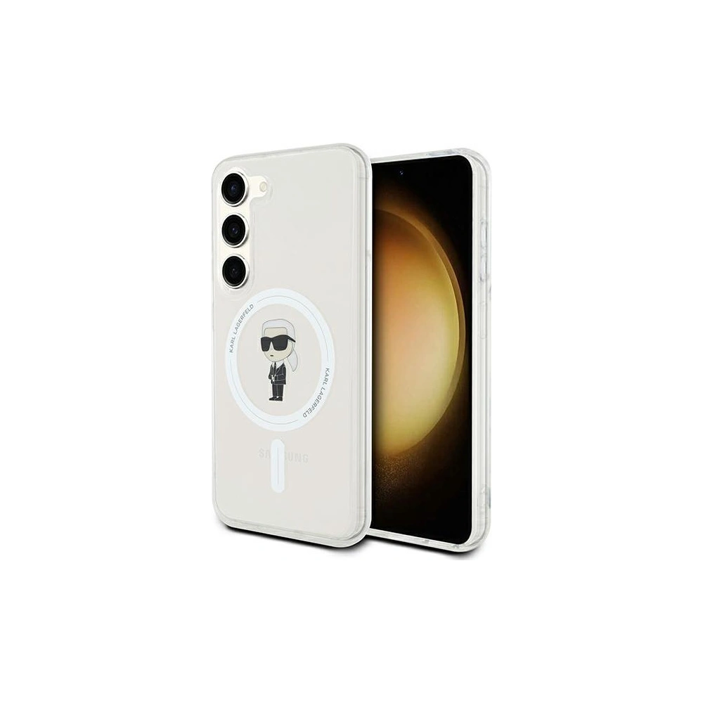 Hurtownia GSM - Etui Karl Lagerfeld KLHMS23SHFCKNOT Samsung Galaxy S23 hardcase IML Ikonik MagSafe átlátszó - KLD1894 - {ean13} - Hurt
