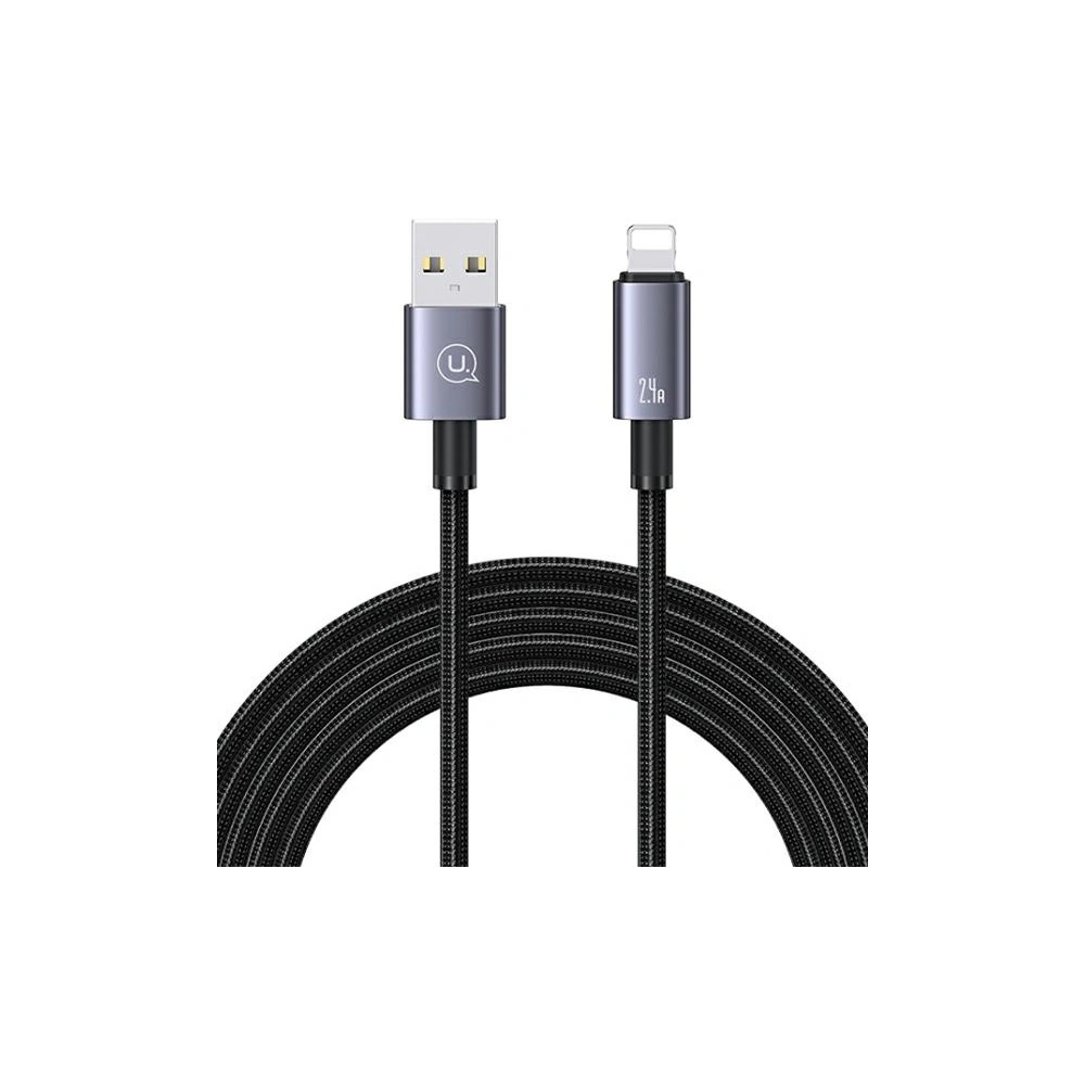 Hurtownia GSM - Kabel USAMS US-SJ669 USB-A / Lightning 2,4A 2m Rychlé nabíjení ocelový/rezavý - USA1049 - {ean13} - Hurt