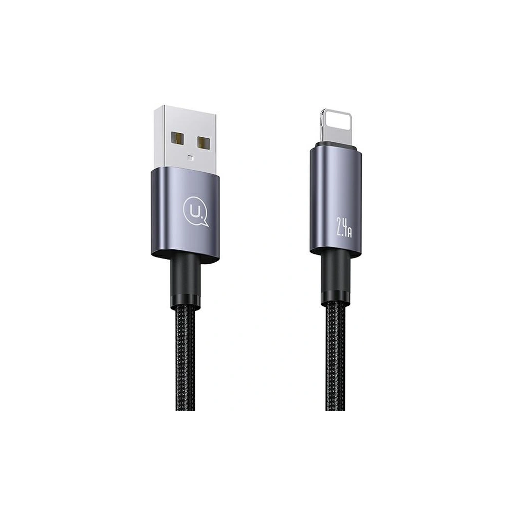 Hurtownia GSM - Kabel USAMS US-SJ669 USB-A / Lightning 2,4A 2m Rychlé nabíjení ocelový/rezavý - USA1049 - {ean13} - Hurt