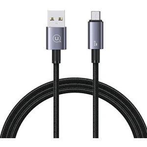Hurtownia GSM - Kabel USAMS US-SJ668 USB-A / Micro-USB 2A 1,2m Schnellladung Stahl/verchromt - USA1050 - {ean13} - Hurt