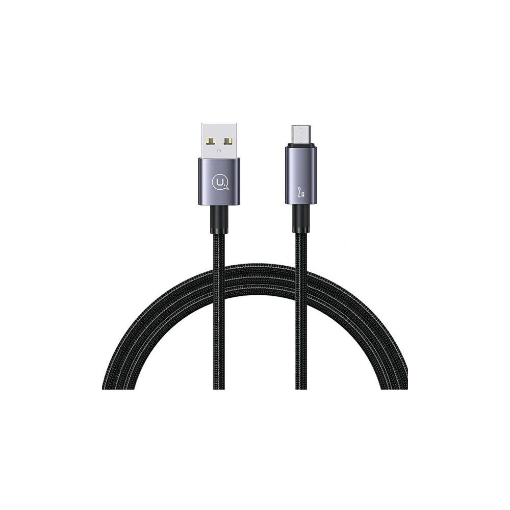 Hurtownia GSM - Kabel USAMS US-SJ668 USB-A / Micro-USB 2A 1,2m Rychlé nabíjení ocelový/rezavý - USA1050 - {ean13} - Hurt