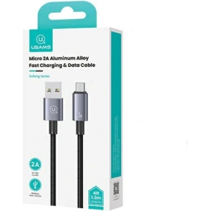 Wholesale USAMS US-SJ668 USB-A / microUSB cable 2A 1,2m Fast Charging tarnish - USA1050 - {ean13} - Hurt