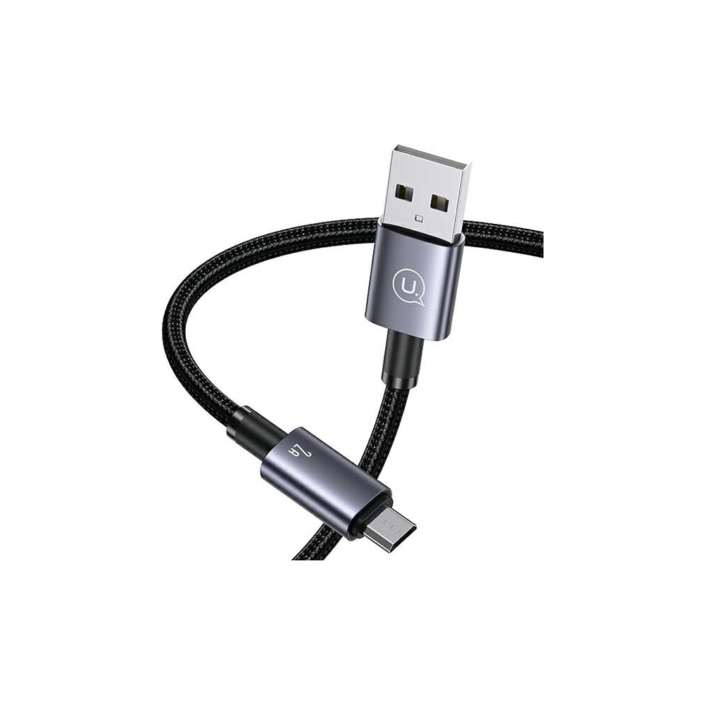 Hurtownia GSM - Kabel USAMS US-SJ670 USB-A / Micro-USB 2A 2m Rychlé nabíjení ocelový/rezavý - USA1051 - {ean13} - Hurt