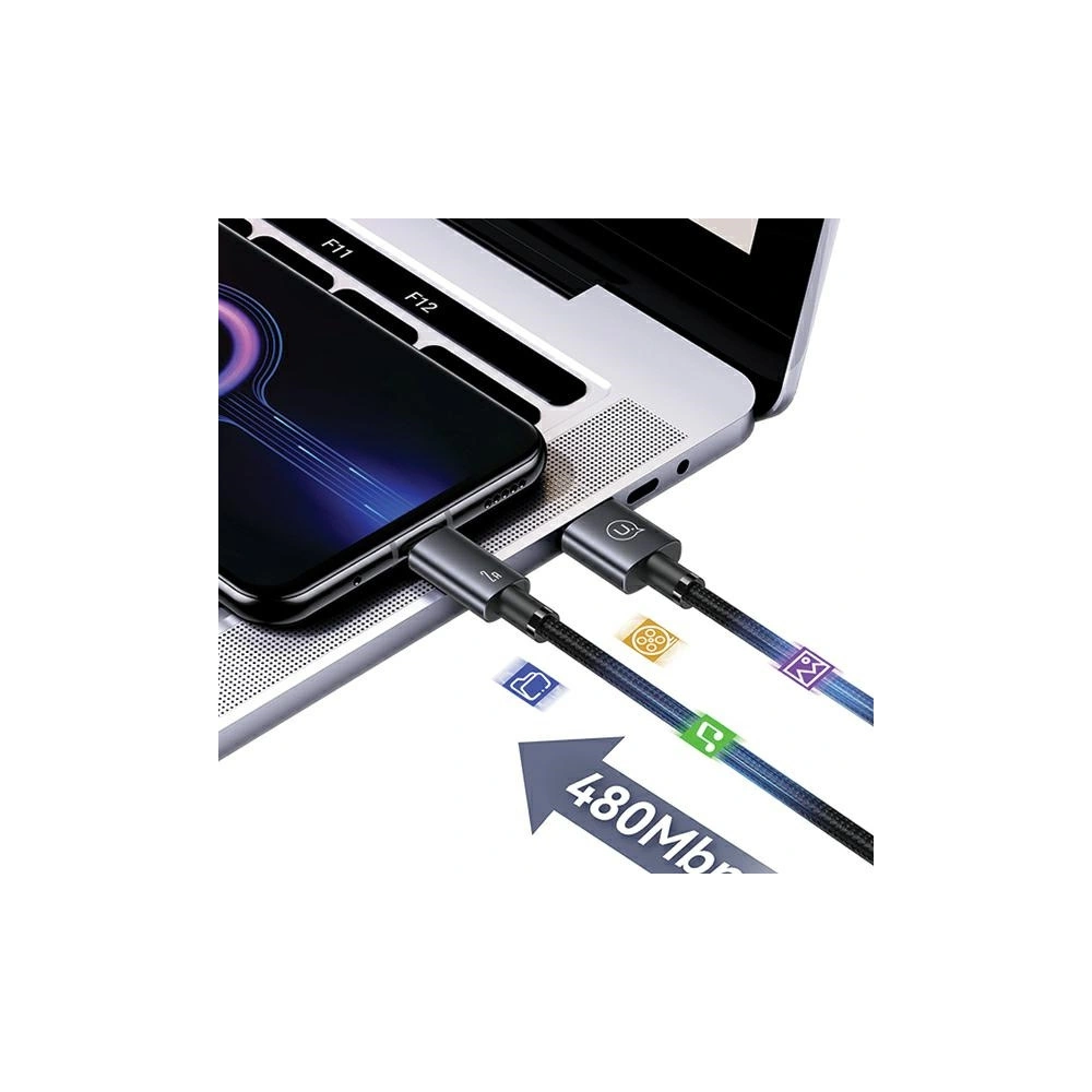 Hurtownia GSM - Kabel USAMS US-SJ670 USB-A / Micro-USB 2A 2m Rychlé nabíjení ocelový/rezavý - USA1051 - {ean13} - Hurt