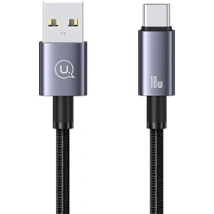Hurtownia GSM - Cablu USAMS US-SJ680 USB-A / USB-C 3A 0,25m Încărcare rapidă oțel/întunecat - USA1052 - {ean13} - Hurt