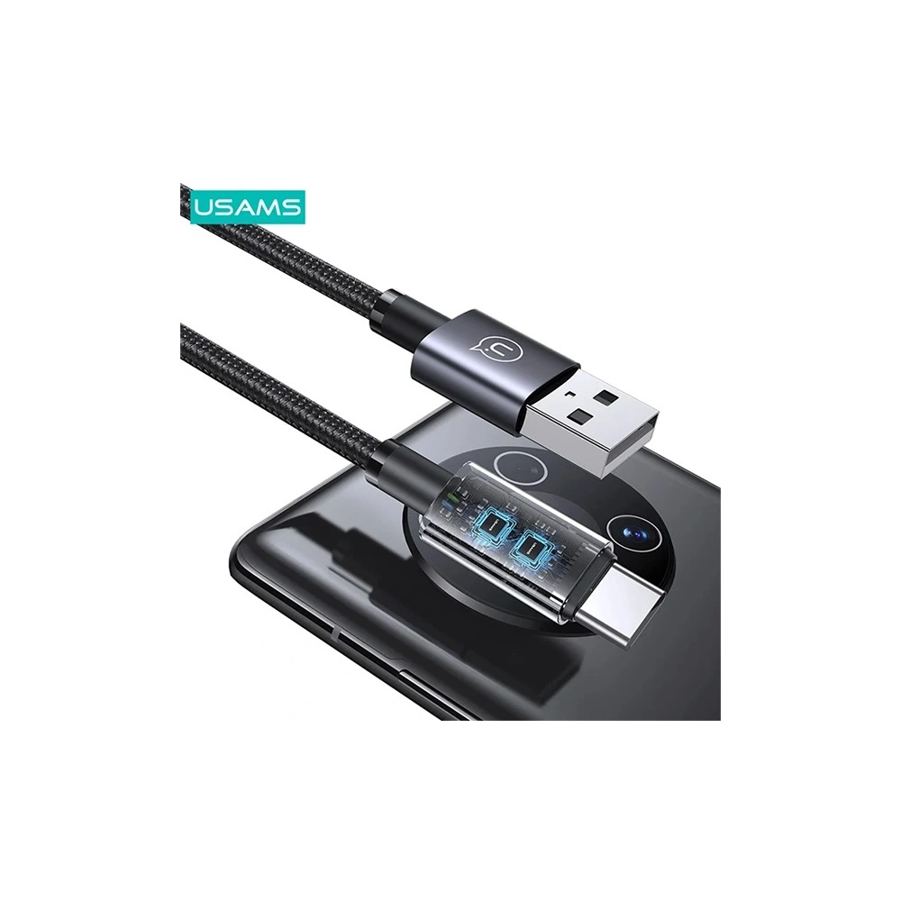 Hurtownia GSM - USAMS US-SJ680 Kabel USB-A / USB-C 3A 0,25m Fast Charging Stahl/Anlauf - USA1052 - {ean13} - Hurt