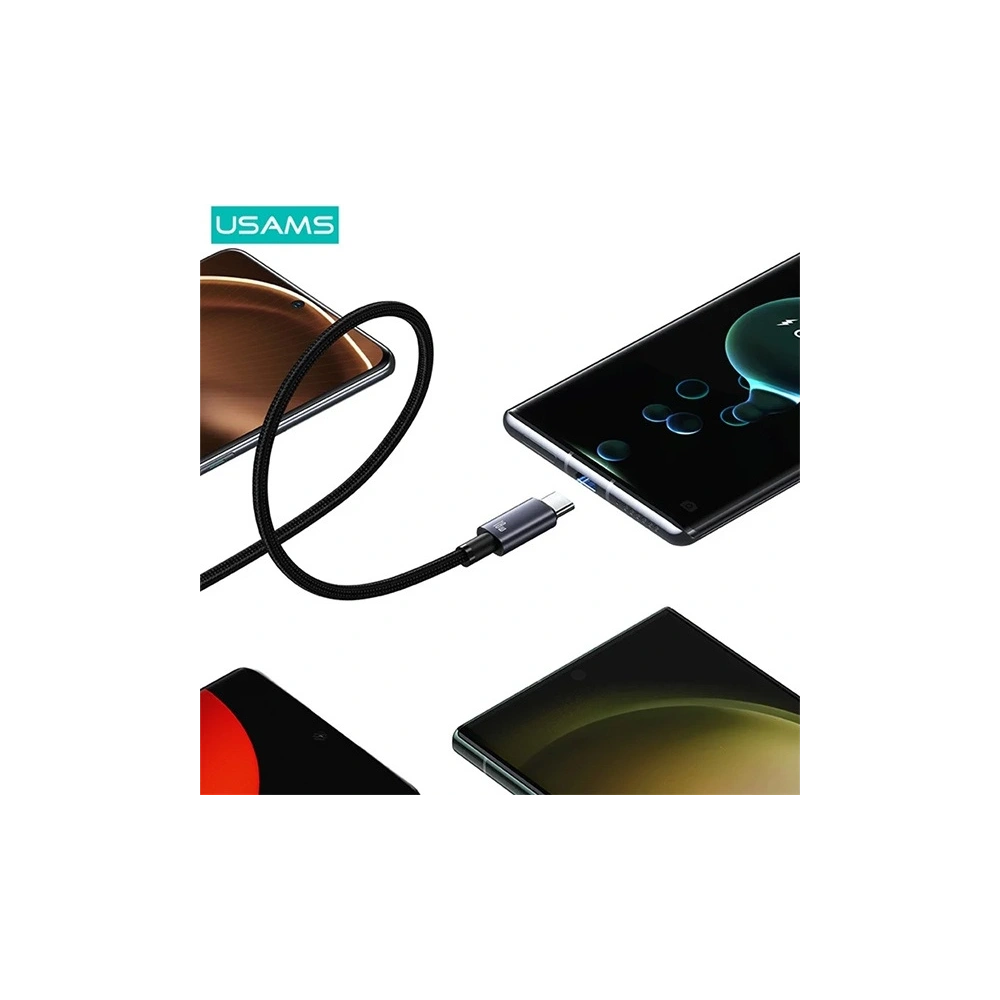 Hurtownia GSM - USAMS US-SJ680 Kabel USB-A / USB-C 3A 0,25m Fast Charging Stahl/Anlauf - USA1052 - {ean13} - Hurt