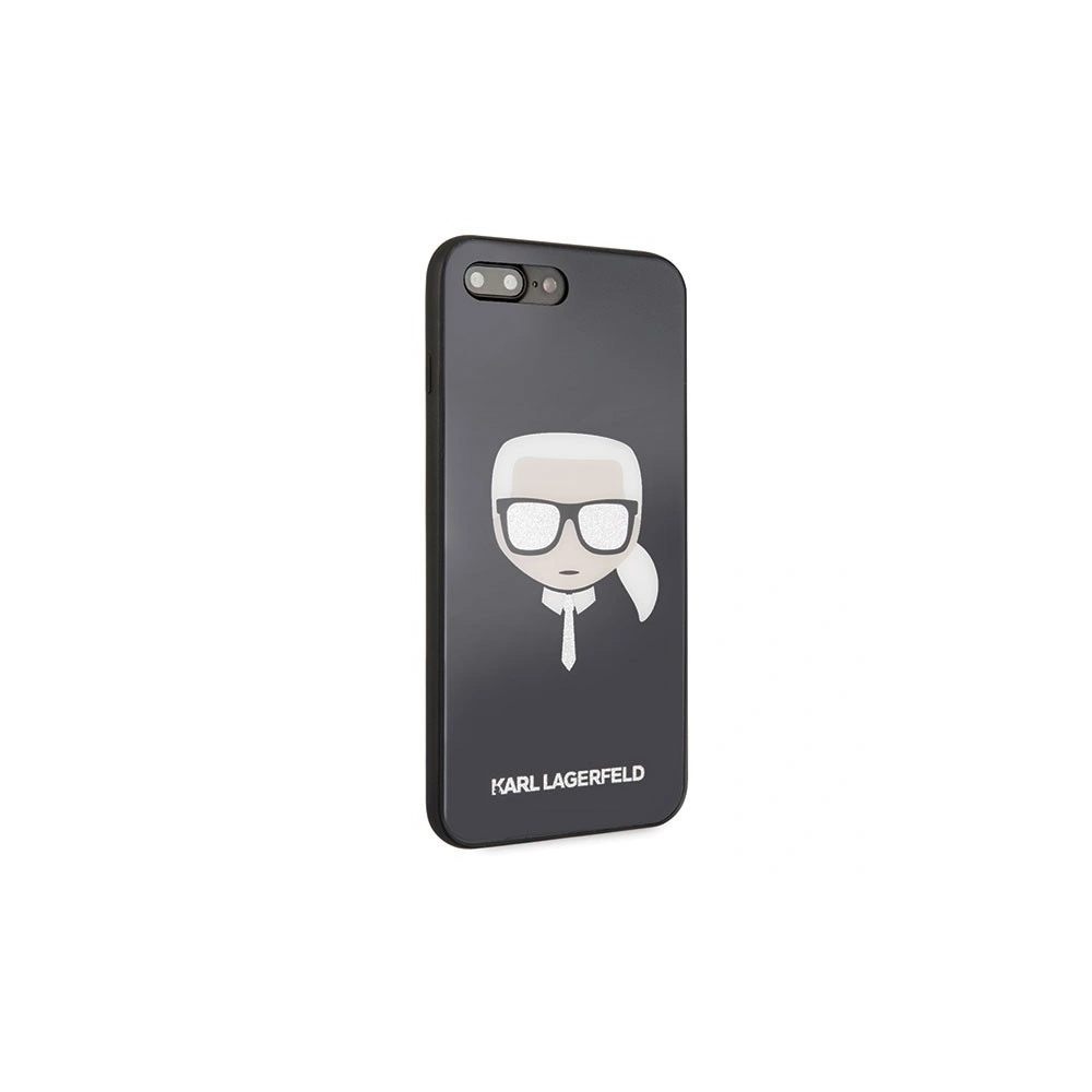 Hurtownia GSM - Karl Lagerfeld KLHCI8LDLHBK iPhone 7/8 Plus czarny/black Iconic Glitter Karl`s Head - KLD086BLK - {ean13} - Hurt