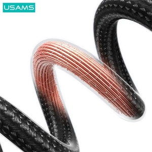 Hurtownia GSM - Kabel USAMS US-SJ680 USB-A / USB-C 3A 0,25m Fast Charging stalowy/tarnish - USA1052 - {ean13} - Hurt
