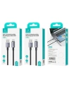 Hurtownia GSM - Kabel USAMS US-SJ666 USB-A / USB-C 3A 2m rychlé nabíjení ocelový/rezavý - USA1054 - {ean13} - Hurt