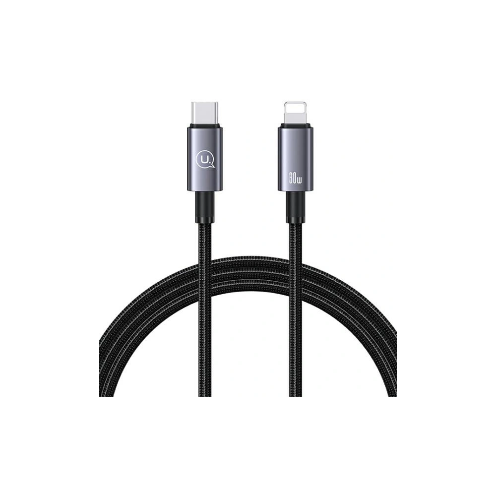Hurtownia GSM - Cablul USAMS US-SJ662 USB-C / Lightning 30W 1,2m Încărcare rapidă oțel/întunecat - USA1055 - {ean13} - Hurt