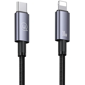Hurtownia GSM - Cablul USAMS US-SJ662 USB-C / Lightning 30W 1,2m Încărcare rapidă oțel/întunecat - USA1055 - {ean13} - Hurt