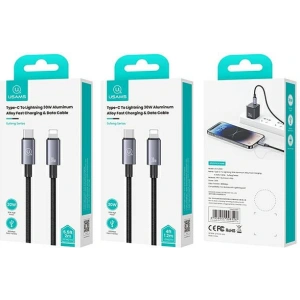 Hurtownia GSM - Kabel USAMS US-SJ662 USB-C / Lightning 30W 1,2m Fast Charging stalowy/tarnish - USA1055 - {ean13} - Hurt
