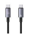 Kabel USAMS US-SJ678 USB-C / USB-C 60W 0,25m Rychlé nabíjení ocelový/oxidovaný