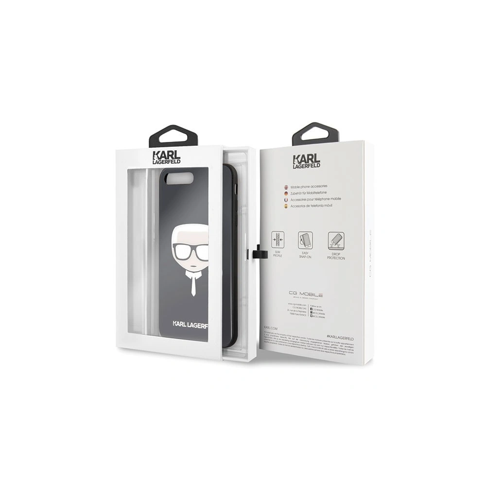 Hurtownia GSM - Karl Lagerfeld KLHCI8LDLHBK iPhone 7/8 Plus schwarz/black Iconic Glitter Karl`s Head - KLD086BLK - {ean13} - Hurt