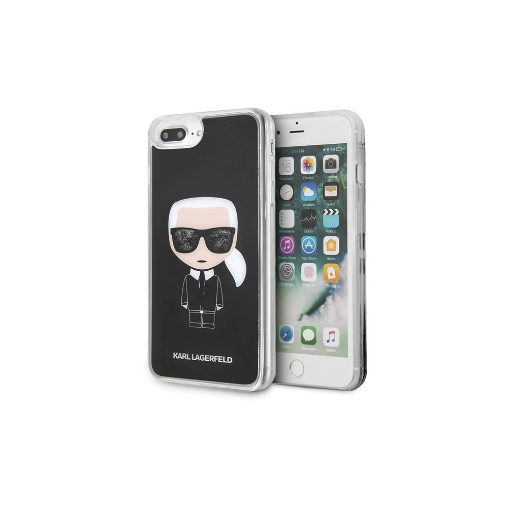 Hurtownia GSM - Karl Lagerfeld KLHCI8LICGBK iPhone 7/8 Plus schwarz/black Iconic Glitter - KLD087BLK - {ean13} - Hurt