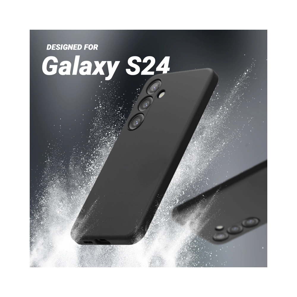 Hurtownia GSM - Etui Crong színes borító Samsung Galaxy S24 fekete - CRG699 - {ean13} - Hurt
