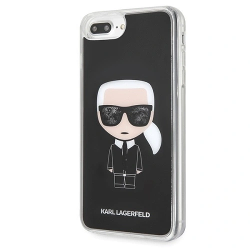 Karl Lagerfeld KLHCI8LICGBK iPhone 7/8 Plus czarny/black Iconic Glitter