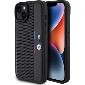 Hurtownia GSM - Case BMW BMHCP15S23PUPVK Apple iPhone 15 / 14 / 13 Hardcase Perforierte Tricolor Linie schwarz/black - BMW610 - {ean13} - Hurt