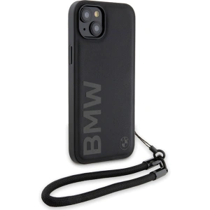 Hurtownia GSM - Case BMW BMHCP15S23RMRLK Apple iPhone 15 / 14 / 13 Hardcase Signature Leather Wordmark Cord schwarz/black - BMW611 - {ean13} - Hurt