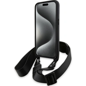 Hurtownia GSM - Case BMW BMHCP15X23PSCCK Apple iPhone 15 Pro Max Hardcase M Edition Carbon Stripe & Strap schwarz/black - BMW612 - {ean13} - Hurt