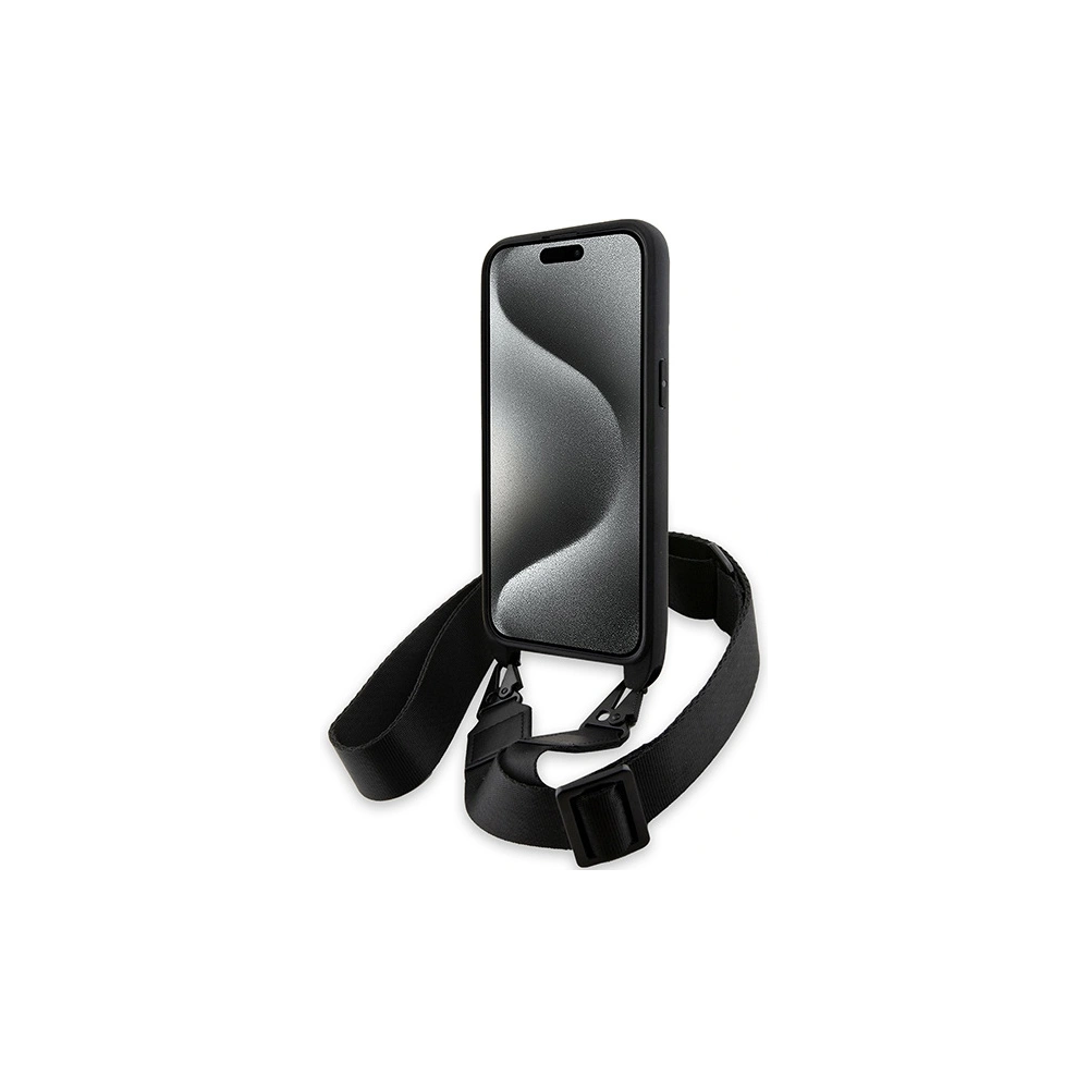 Hurtownia GSM - Case BMW BMHCP15X23PSCCK Apple iPhone 15 Pro Max Hardcase M Edition Carbon Stripe & Strap schwarz/black - BMW612 - {ean13} - Hurt