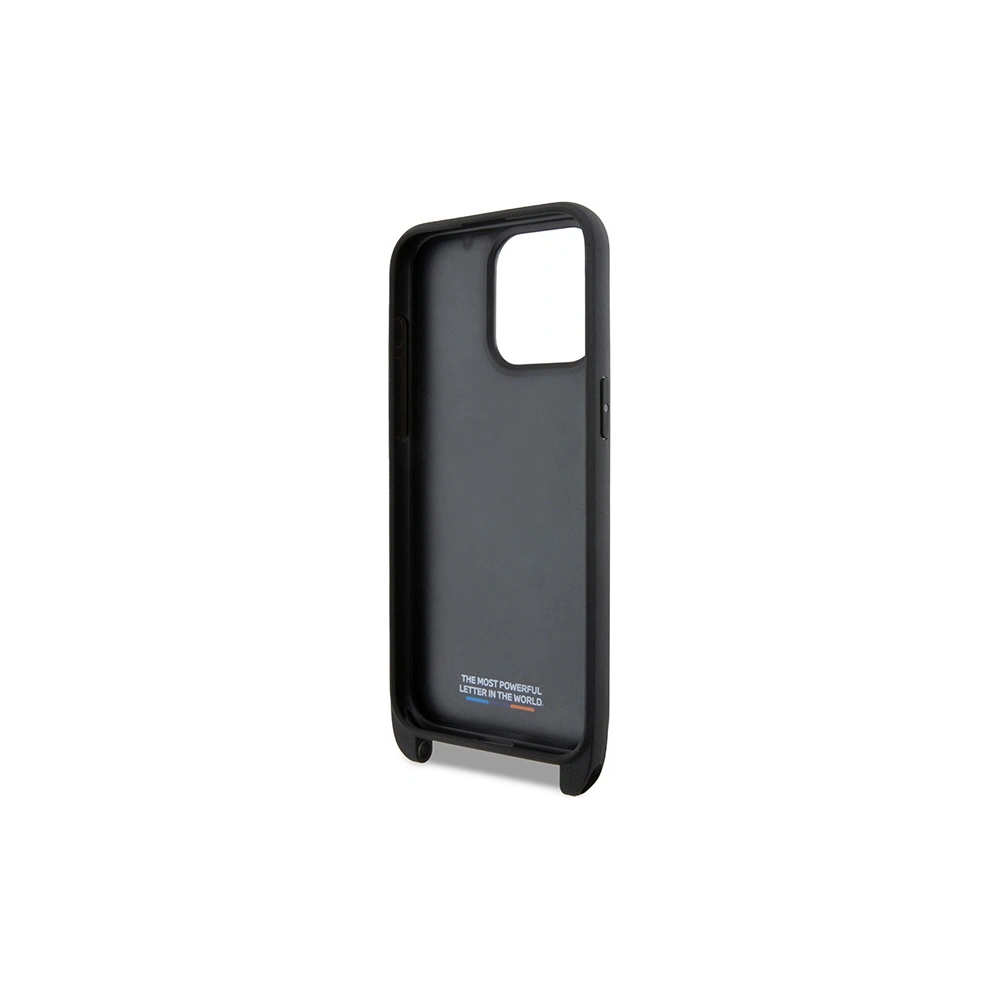 Hurtownia GSM - Case BMW BMHCP15X23PSVTK Apple iPhone 15 Pro Max Hardcase M Edition Carbon Tricolor Lines & Strap schwarz/black - BMW613 - {ean13} - Hurt